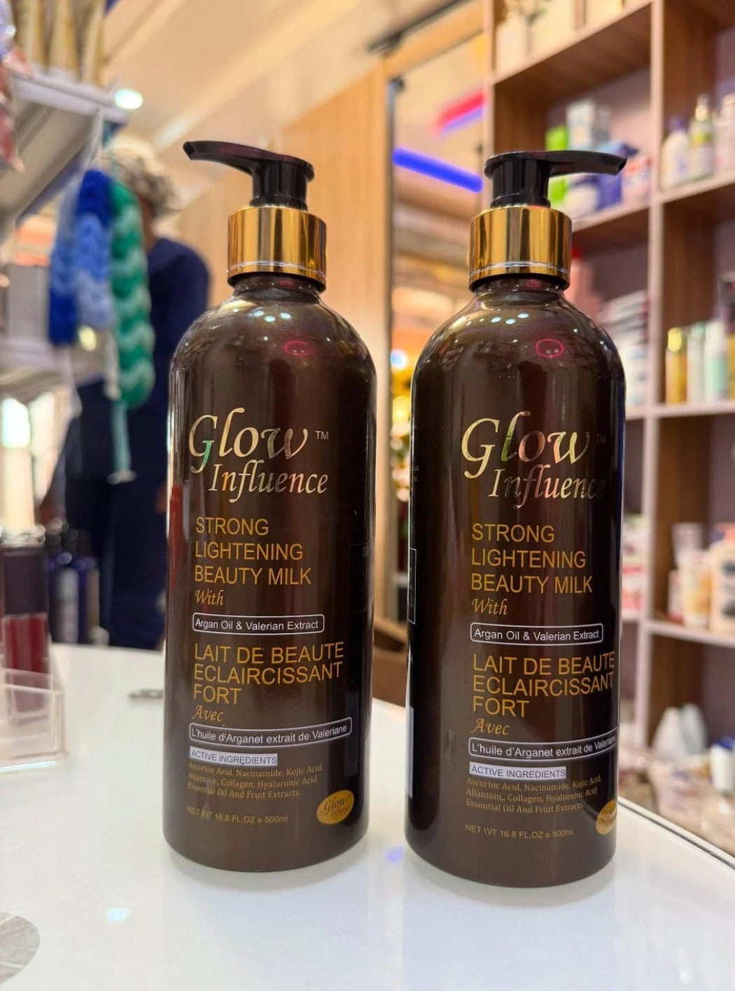 Glow Influence Lightening Milk with Argan Oil & Valerian – 500ml